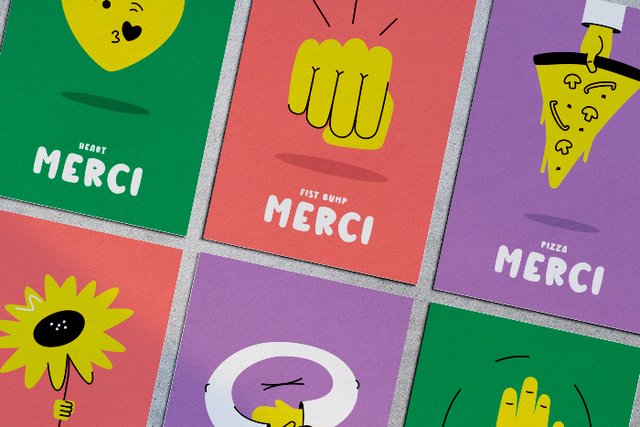 Farbige Illustrierte Karten