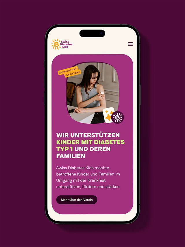 Moderne, barrierefreie Healthcare-Website auf Smartphone und Desktop – realisiert von Violetta